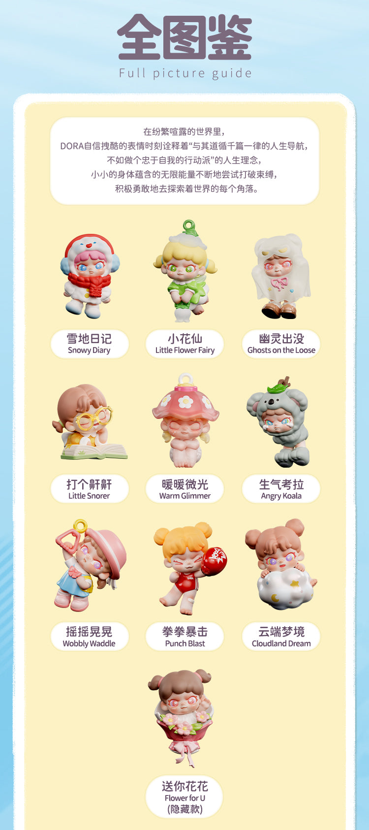 BABY DORA Tiny Time series Pendant BLIND BOX Series Figures