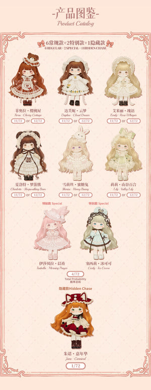MiMiA Journal . Dreamy Princess House MJD Action Series Blind Box Figures
