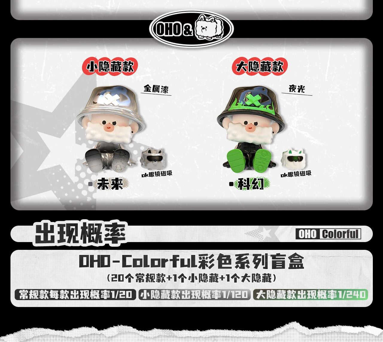 OHO-Colorful Series BLIND BOX Series Figures