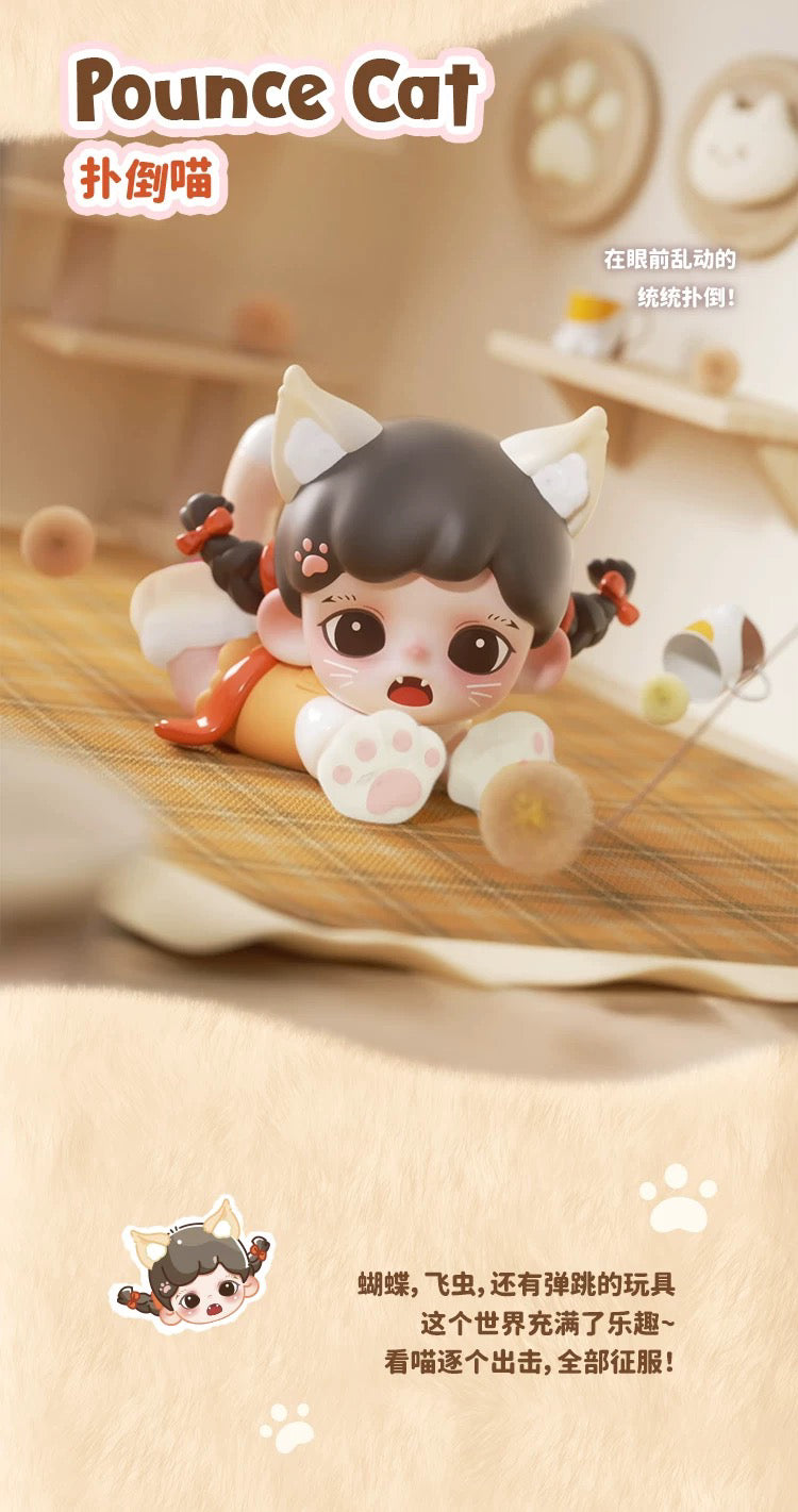 Zoraa Meow Cat Face mini BLIND BOX Series Figures