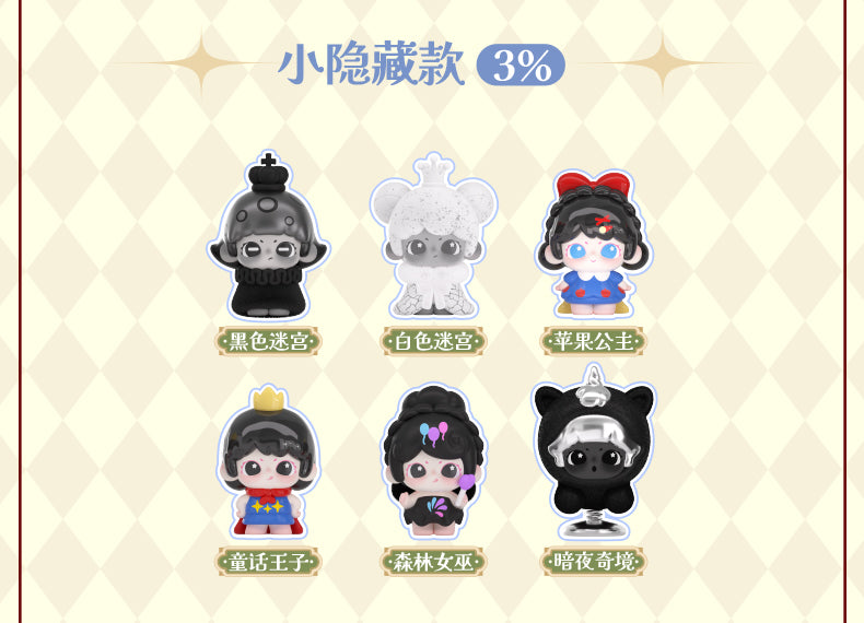 LANCY LULU black fairy tales Series Blind Box Figures