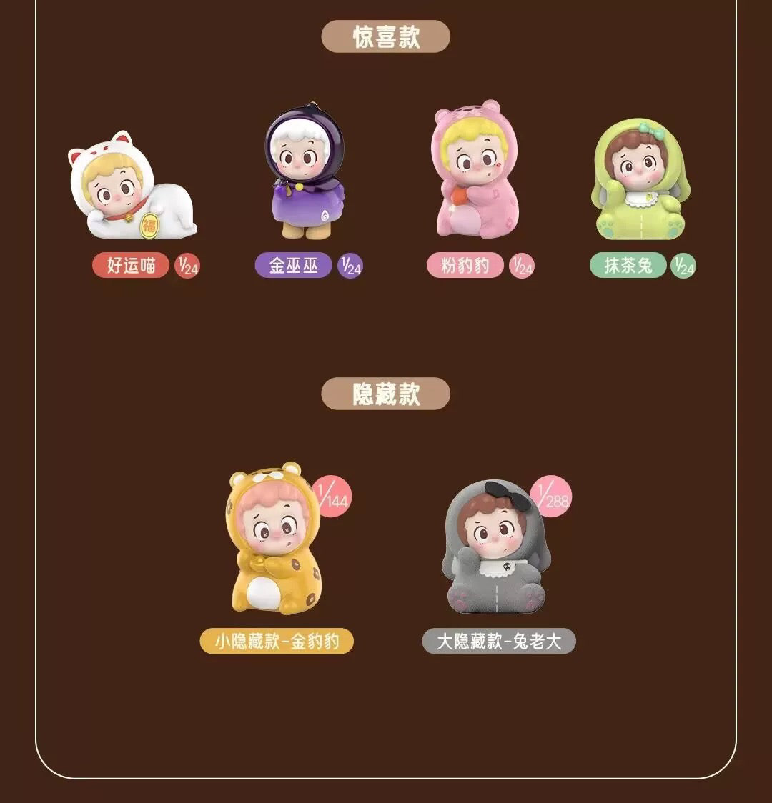 Piny How did the magic fail BLIND BOX Series Figures