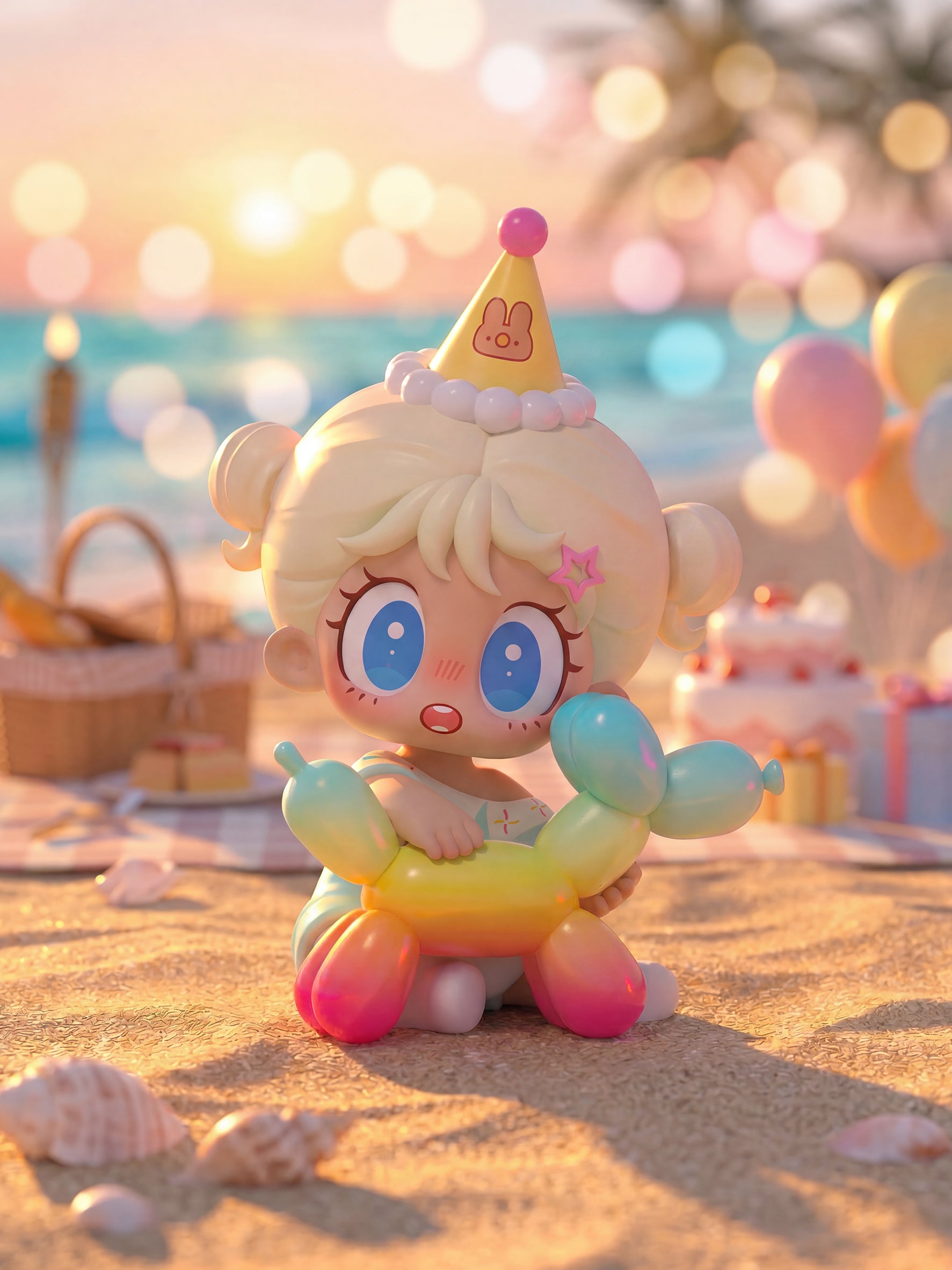 Baby Mila-Rainbow Puppy Party Series Blind Box Figures