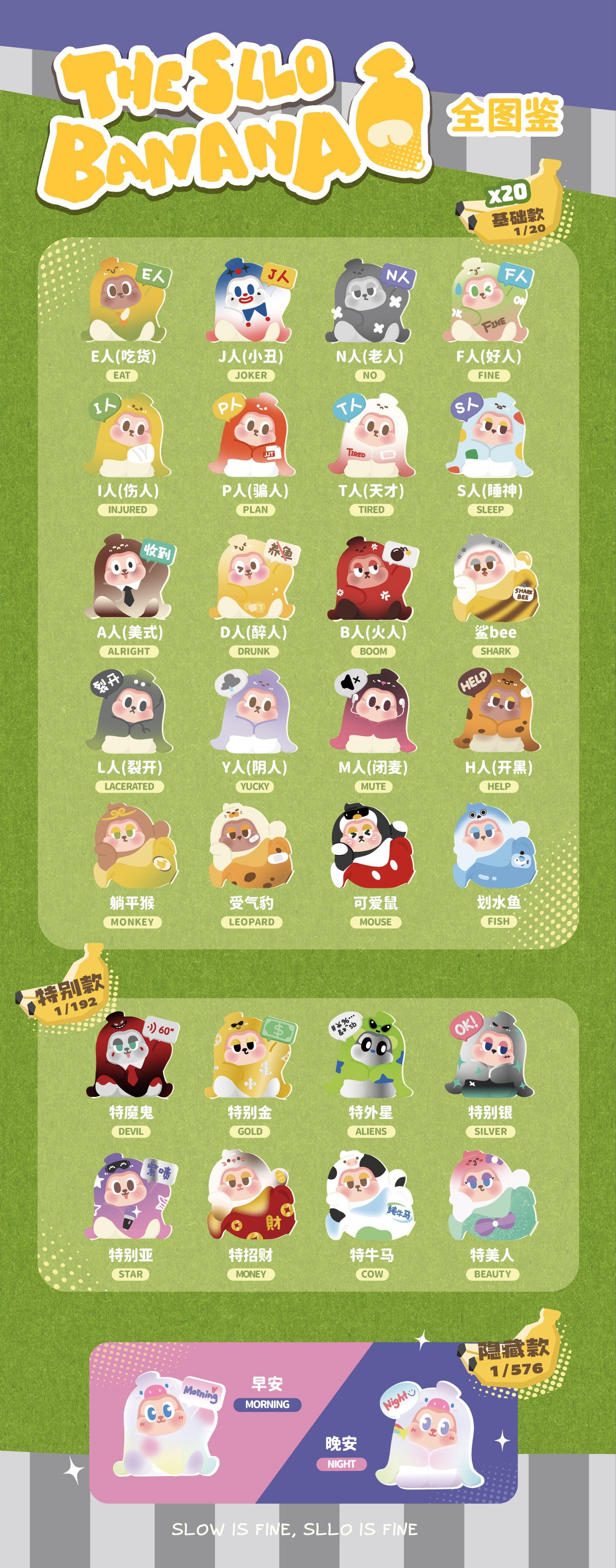 THE SLLO BANANA Series Beans Blind Bag
