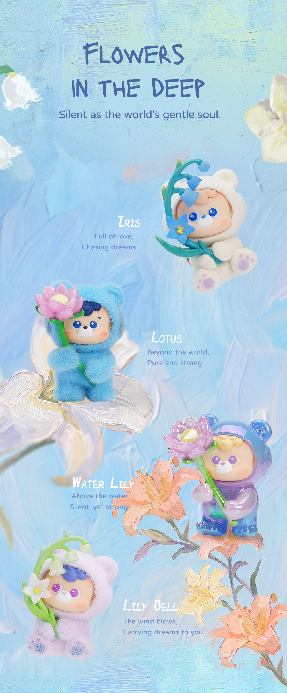 diudiu baby Flora Boom Series Blind Box Figures