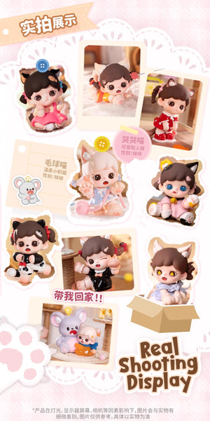 Zoraa Meow Cat Face mini BLIND BOX Series Figures