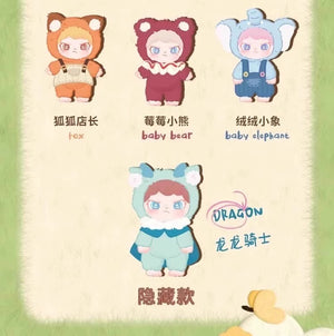 DORA Fuzzy Animal institute Series VINYL Plush BLIND BOX Series Figures