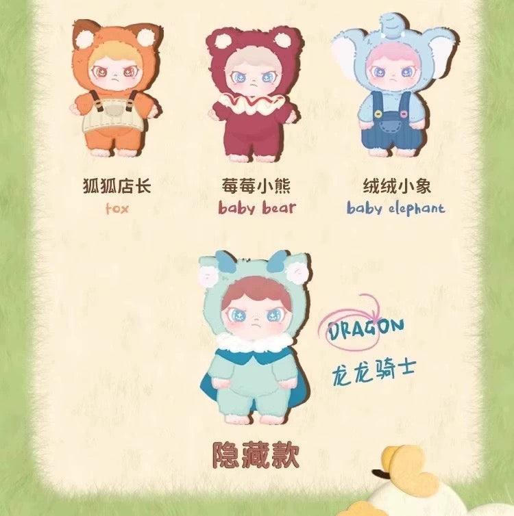 DORA Fuzzy Animal institute Series VINYL Plush BLIND BOX Series Figures