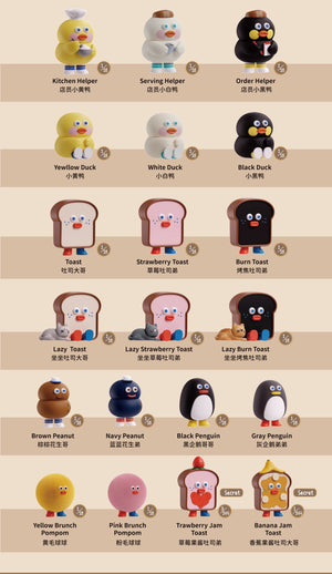 Brunch Brother-Stuffed Toast Mini BLIND BOX Series Figures