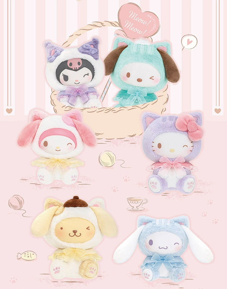 characters Play with Kittens Series Plush Pendant BLIND BOX Series Figures