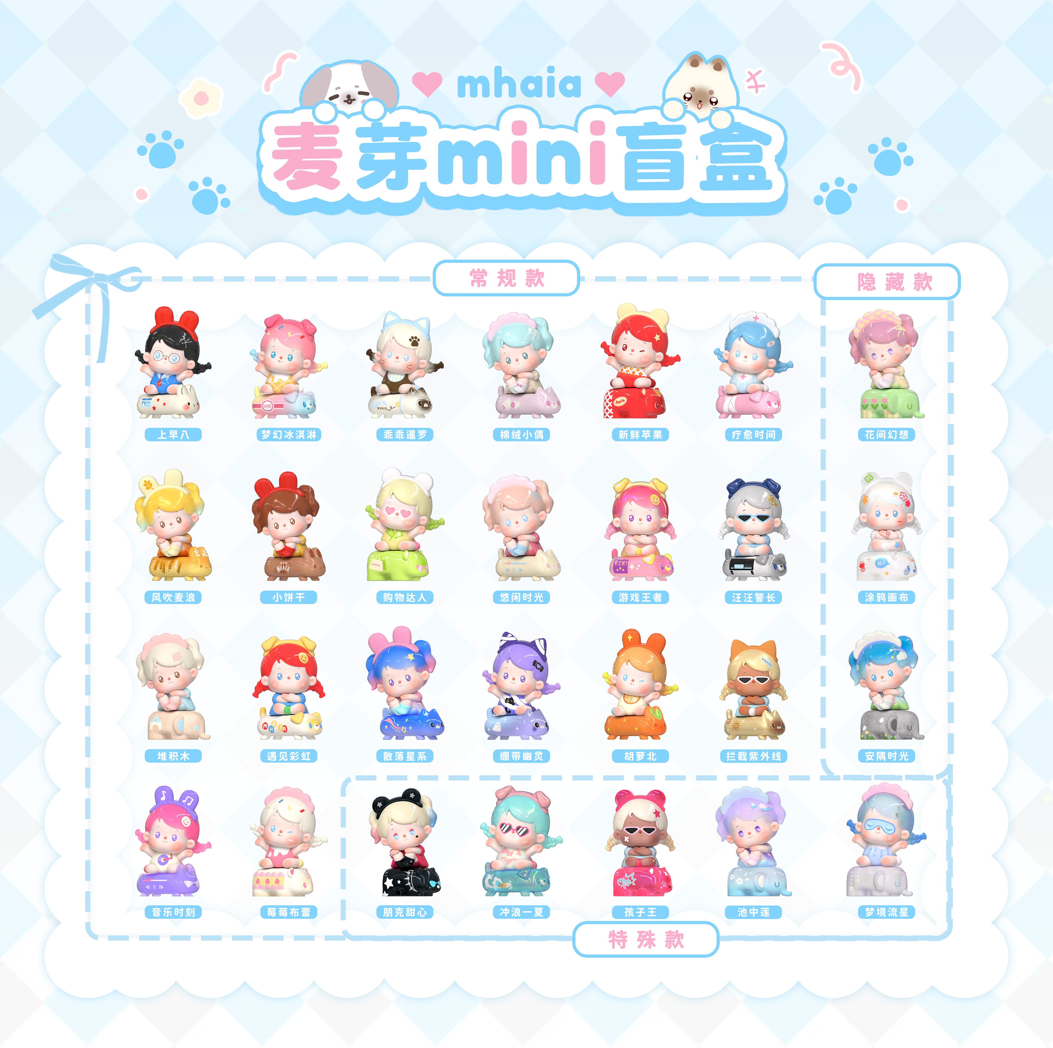 MHAIA Gen‑1 MINI Sit‑in‑a‑Row Series Blind Box Figures