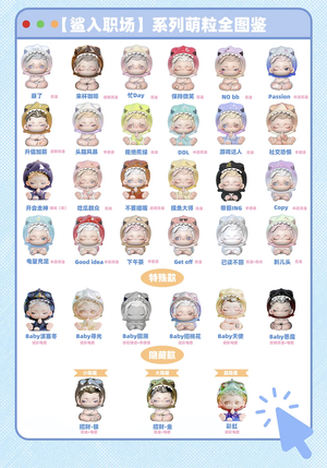 Shark into the Workplace BLIND BOX Series Figures