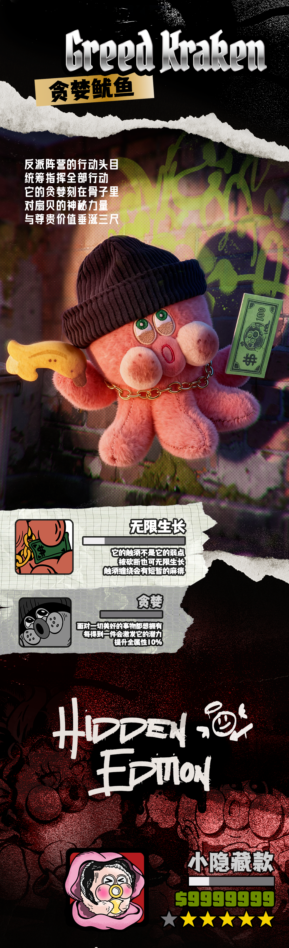 POPO The Gangster Series Plush Blind Box