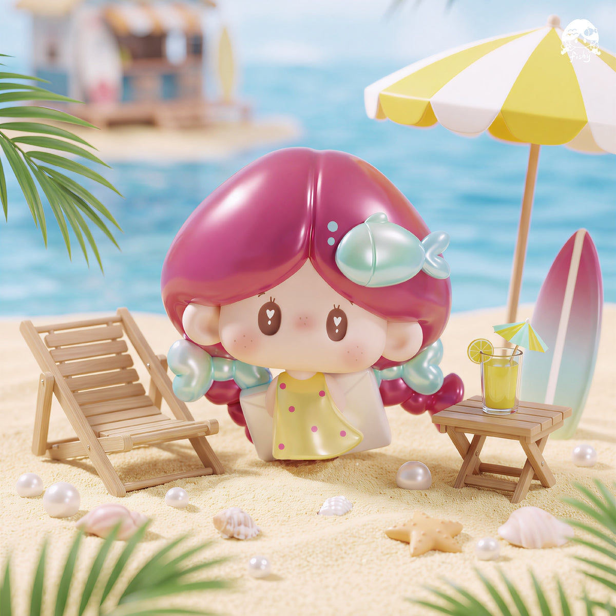 Fishy Hello Little Fish · Secret Girlish Hearts Series Beans Blind Bag