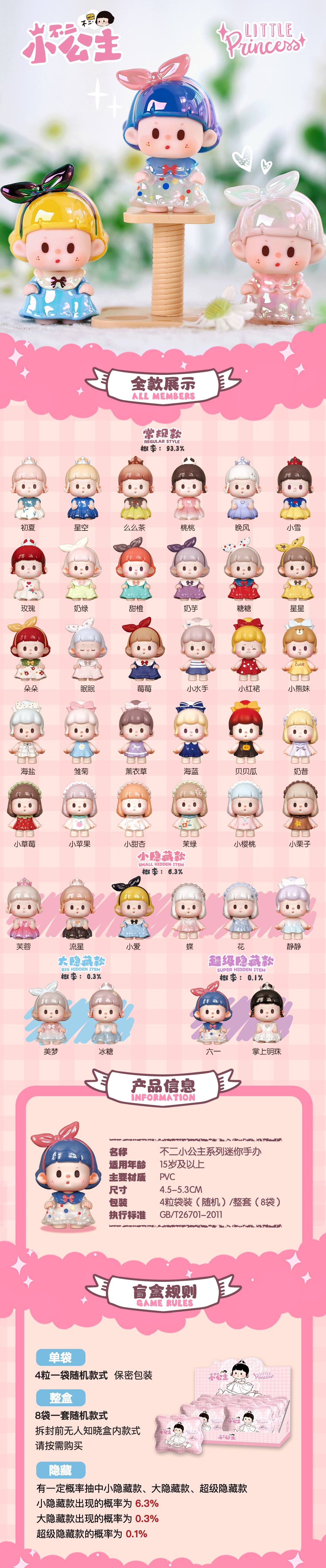 BUER little princess Series Beans Blind Bag