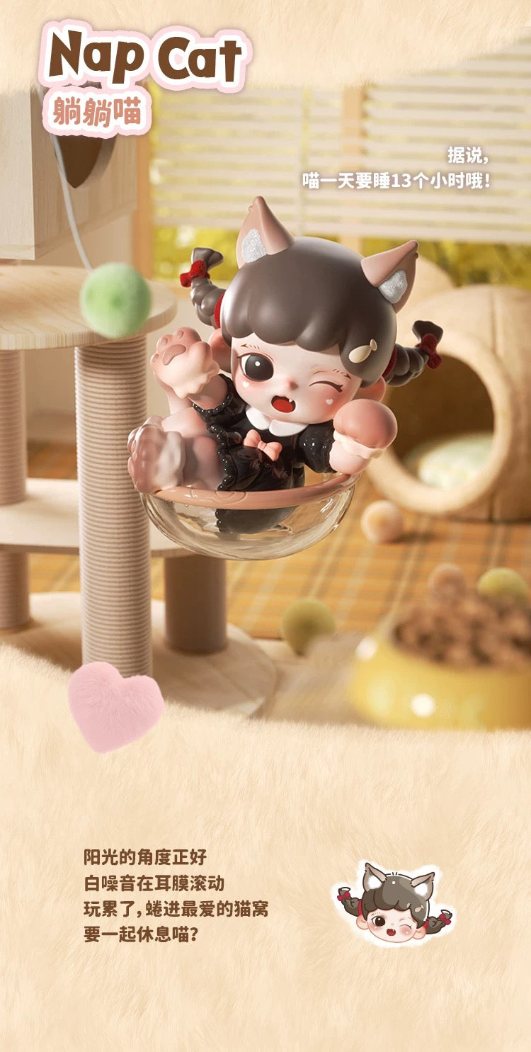 Zoraa Meow Cat Face mini BLIND BOX Series Figures