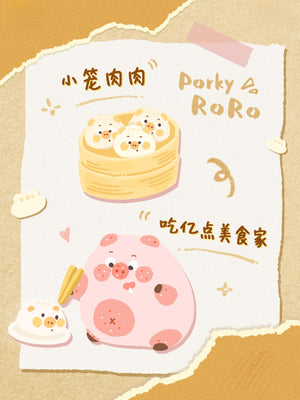 Porky RoRo Food Transformatior Series Blind Box Figures