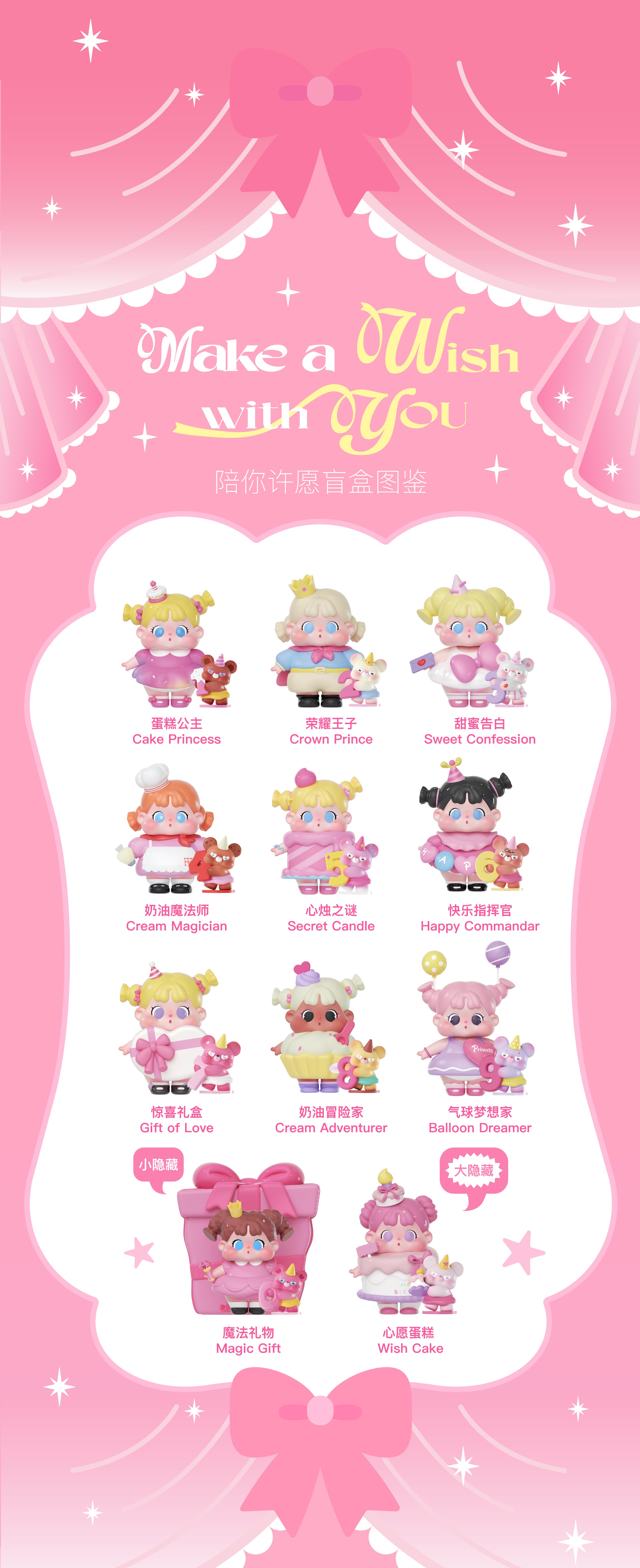 QOQO Make a wish with you BLIND BOX Series Figures