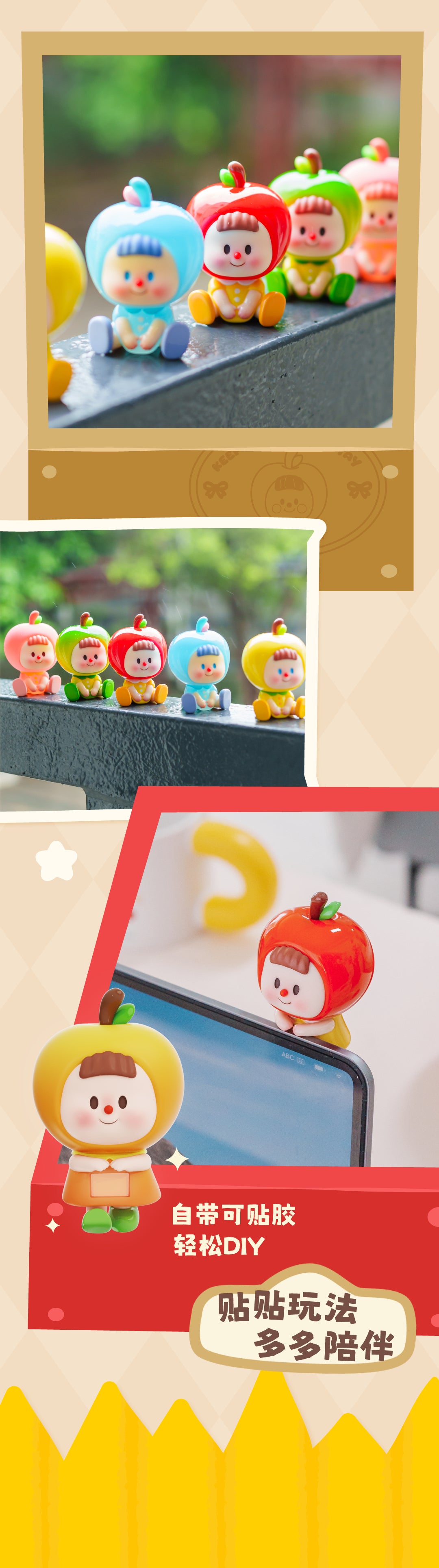 DUODUOMEl-An Apple a Day mini BLIND BOX Series Figures
