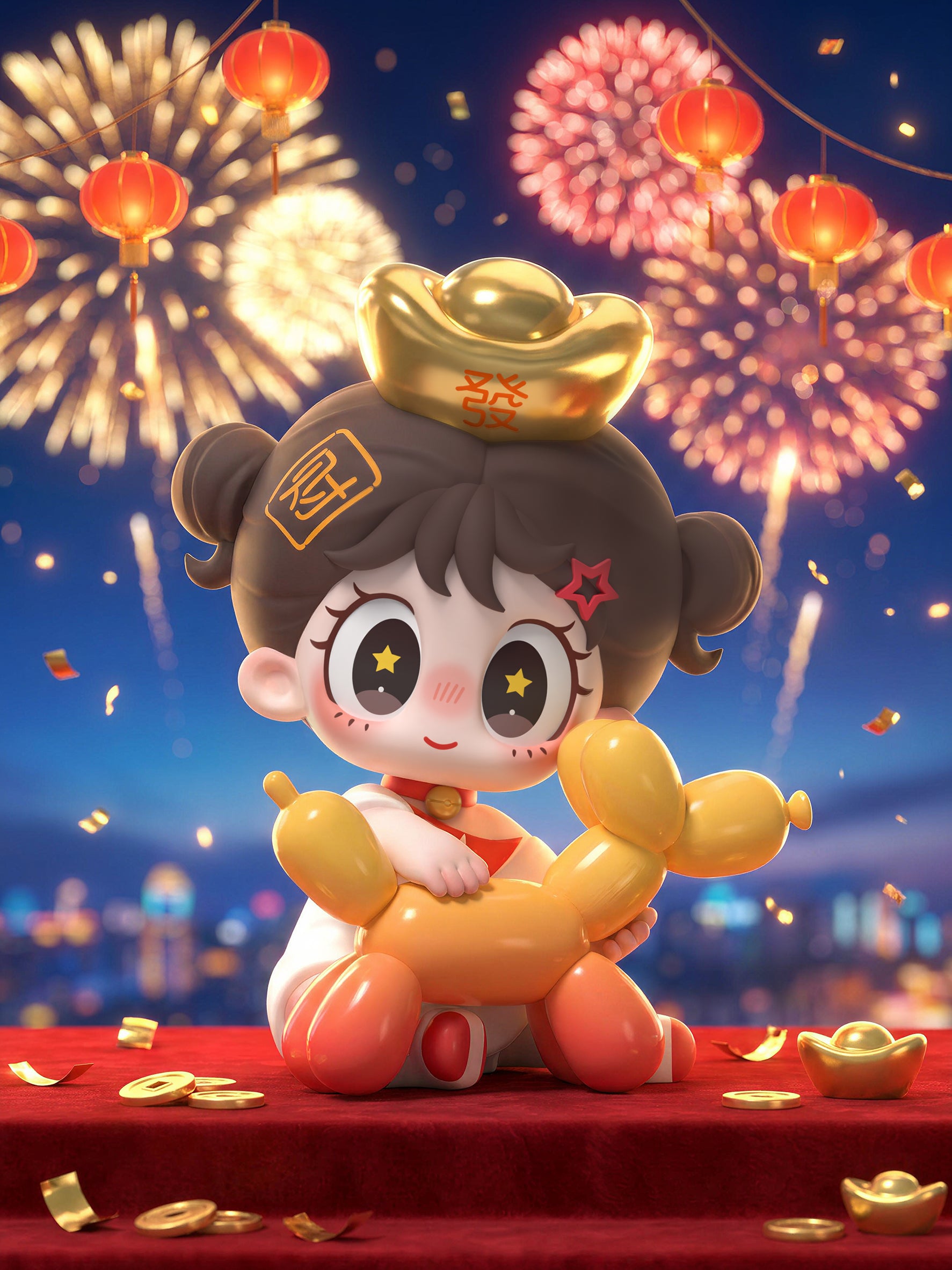 Baby Mila-Rainbow Puppy Party Series Blind Box Figures