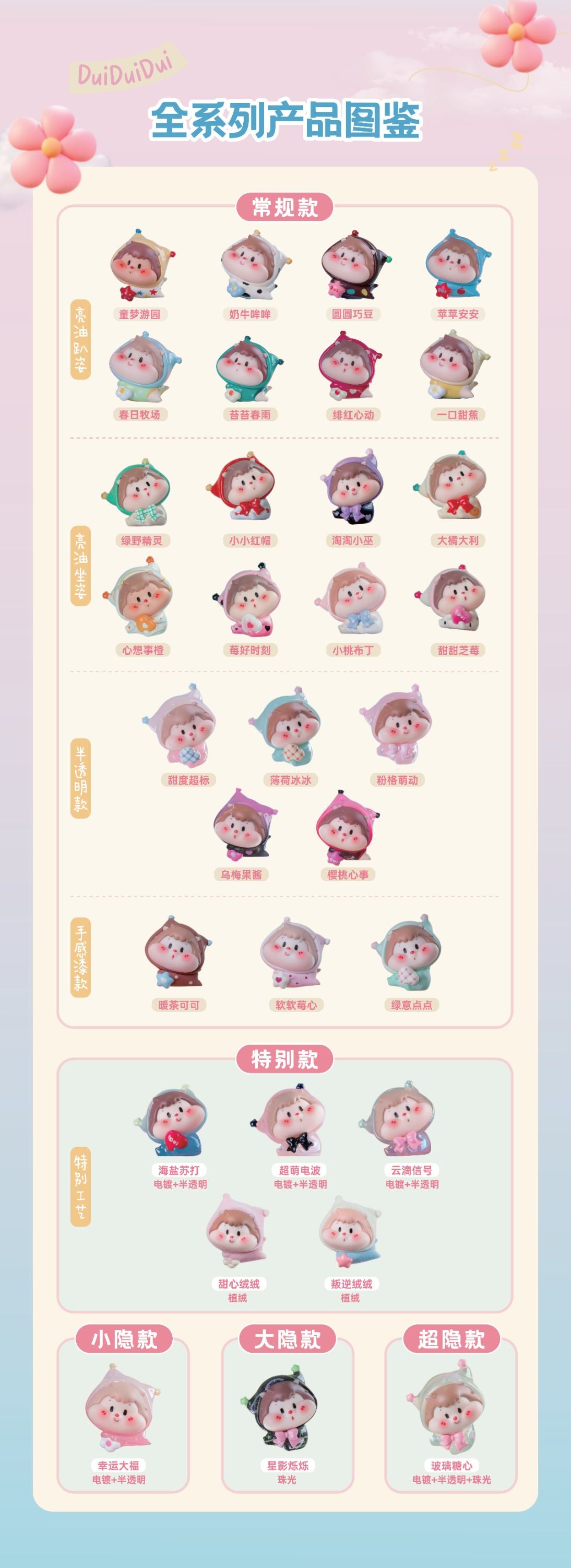 DuiDuiDui Pajama Party BLIND BOX Series Figures
