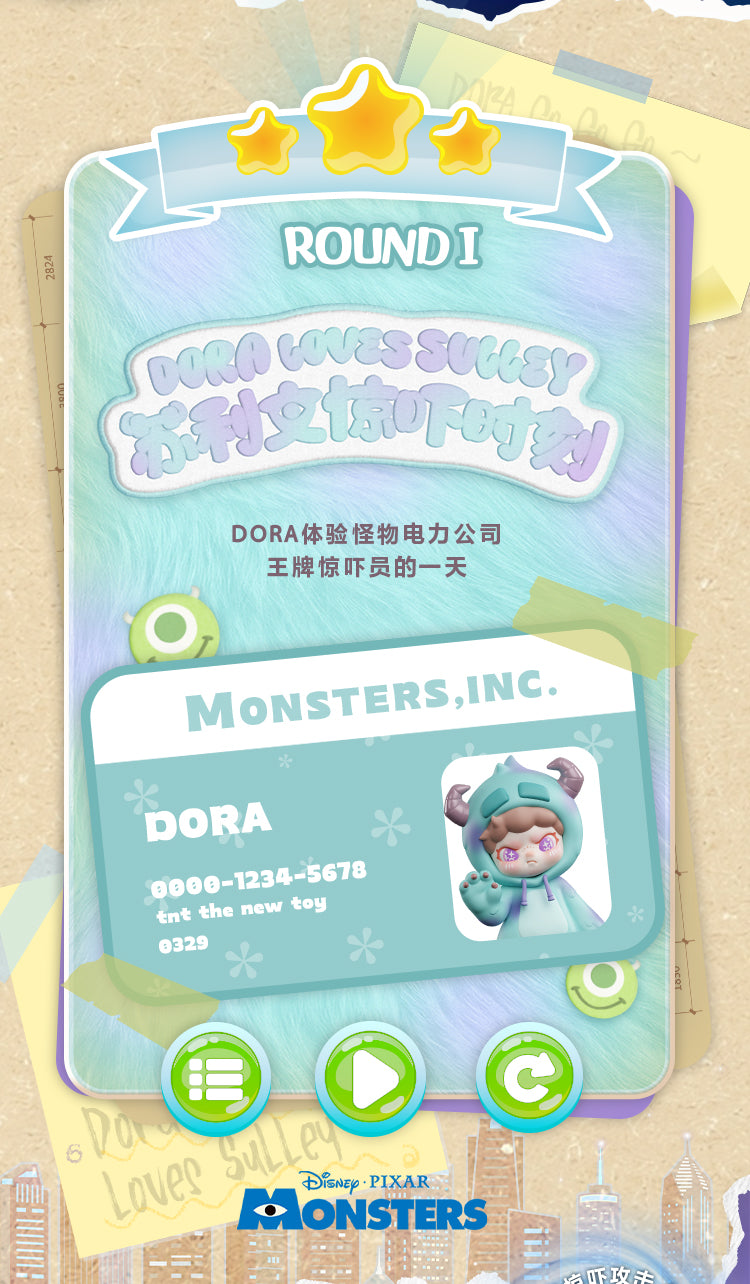 DORA loves Sulley Figurine