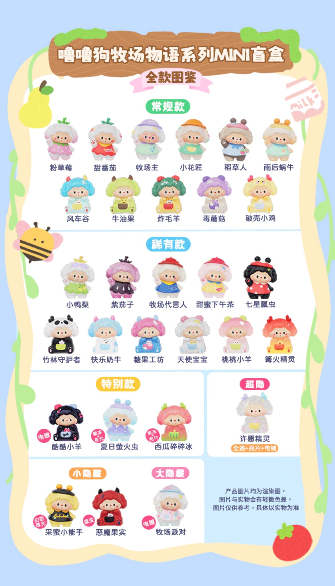 LULUDOG RANCH STORY MINI BLIND BOX Series Figures