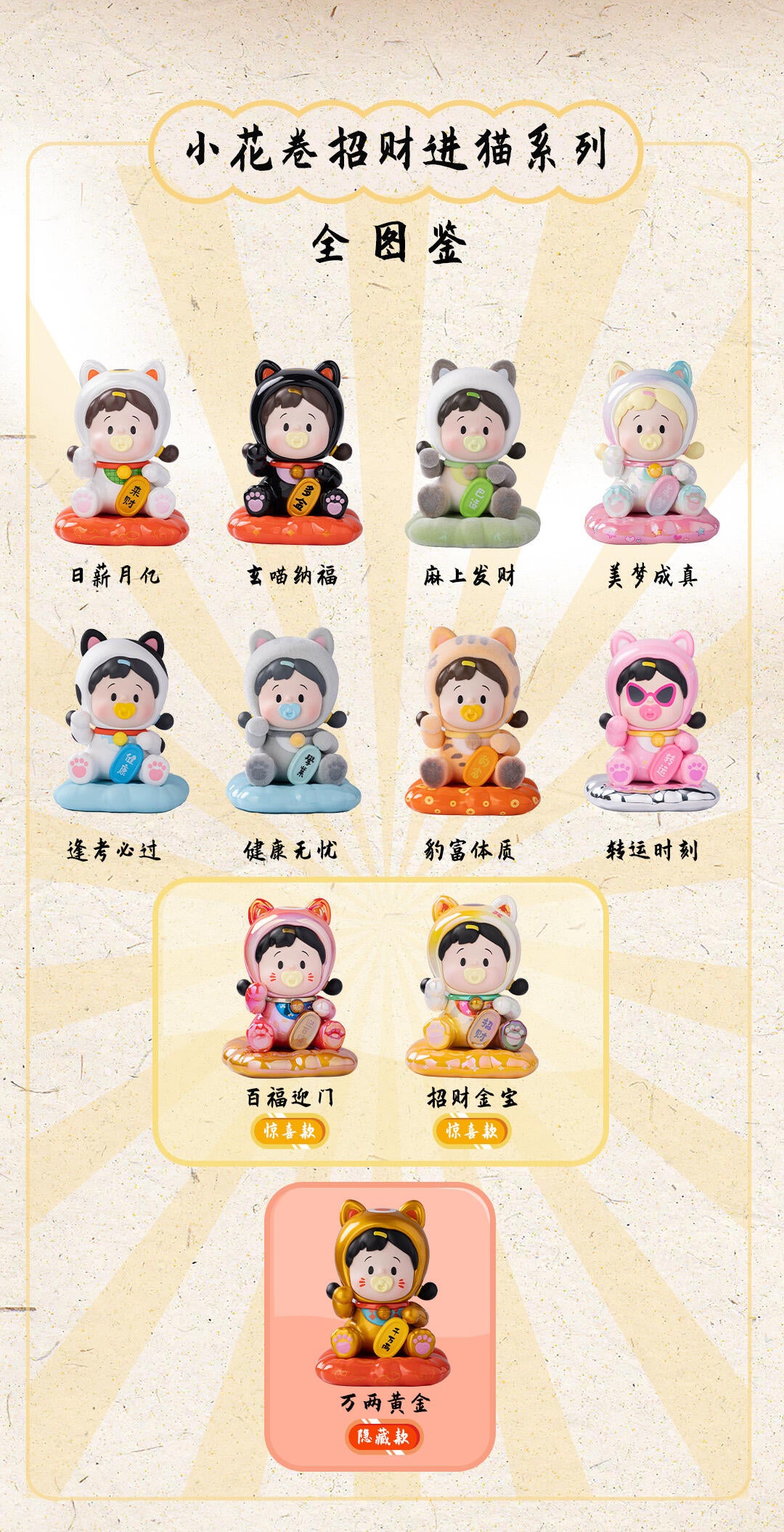 HANAMAKI fortune Series Blind Box Figures
