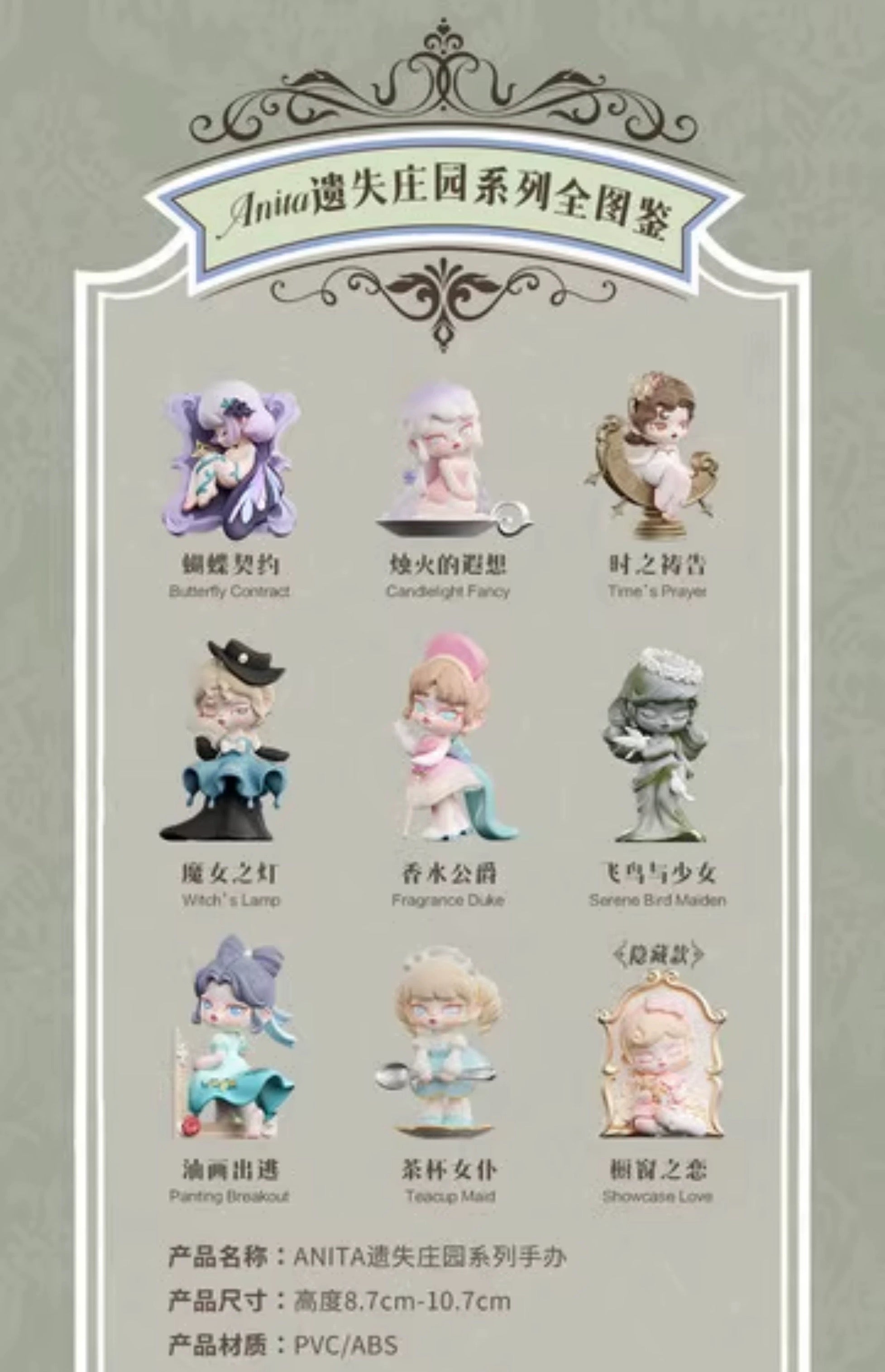 ANITA Abandoned Cha-teau BLIND BOX Series Figures
