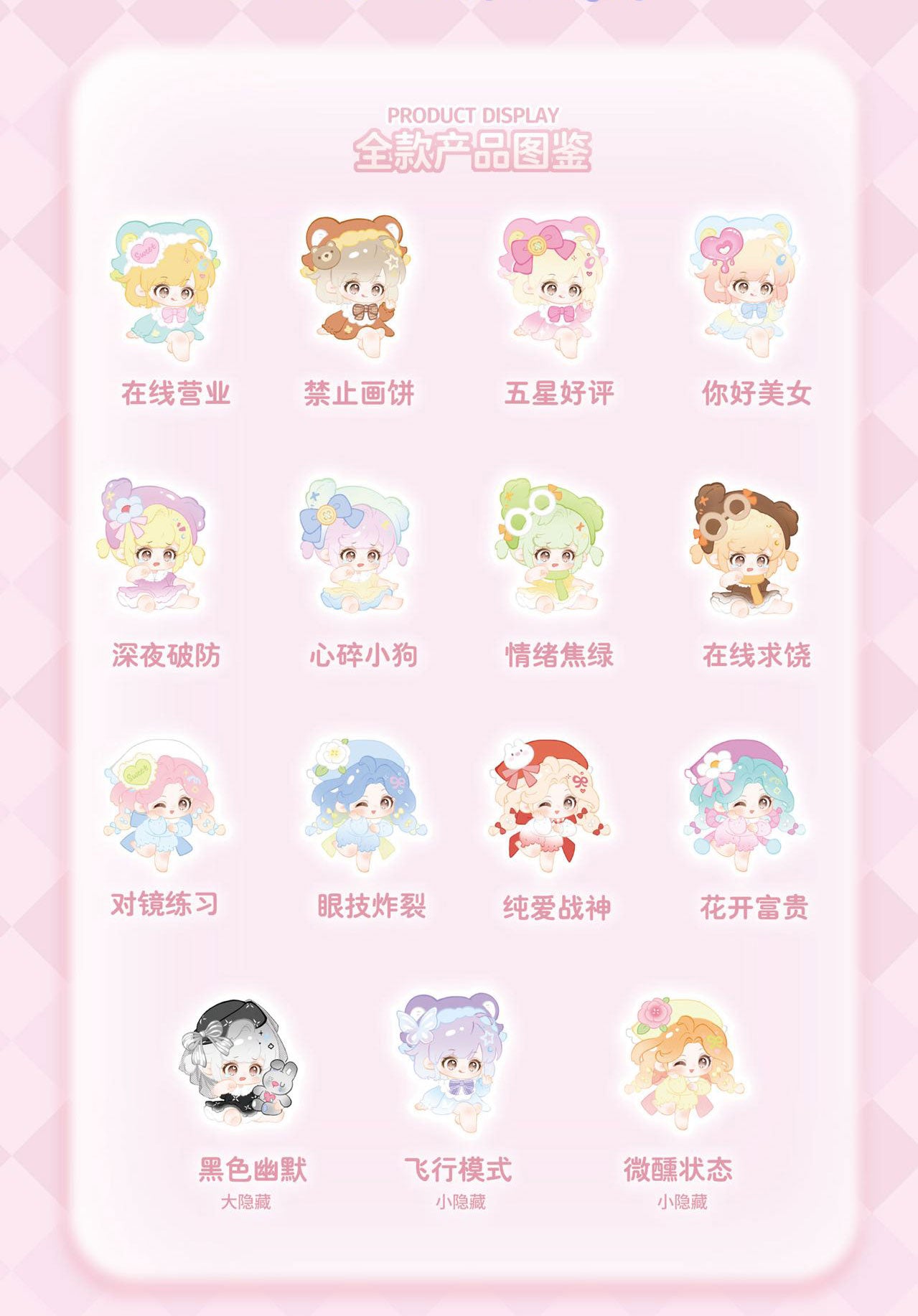 mimiz's home diary Series Blind Box Figures