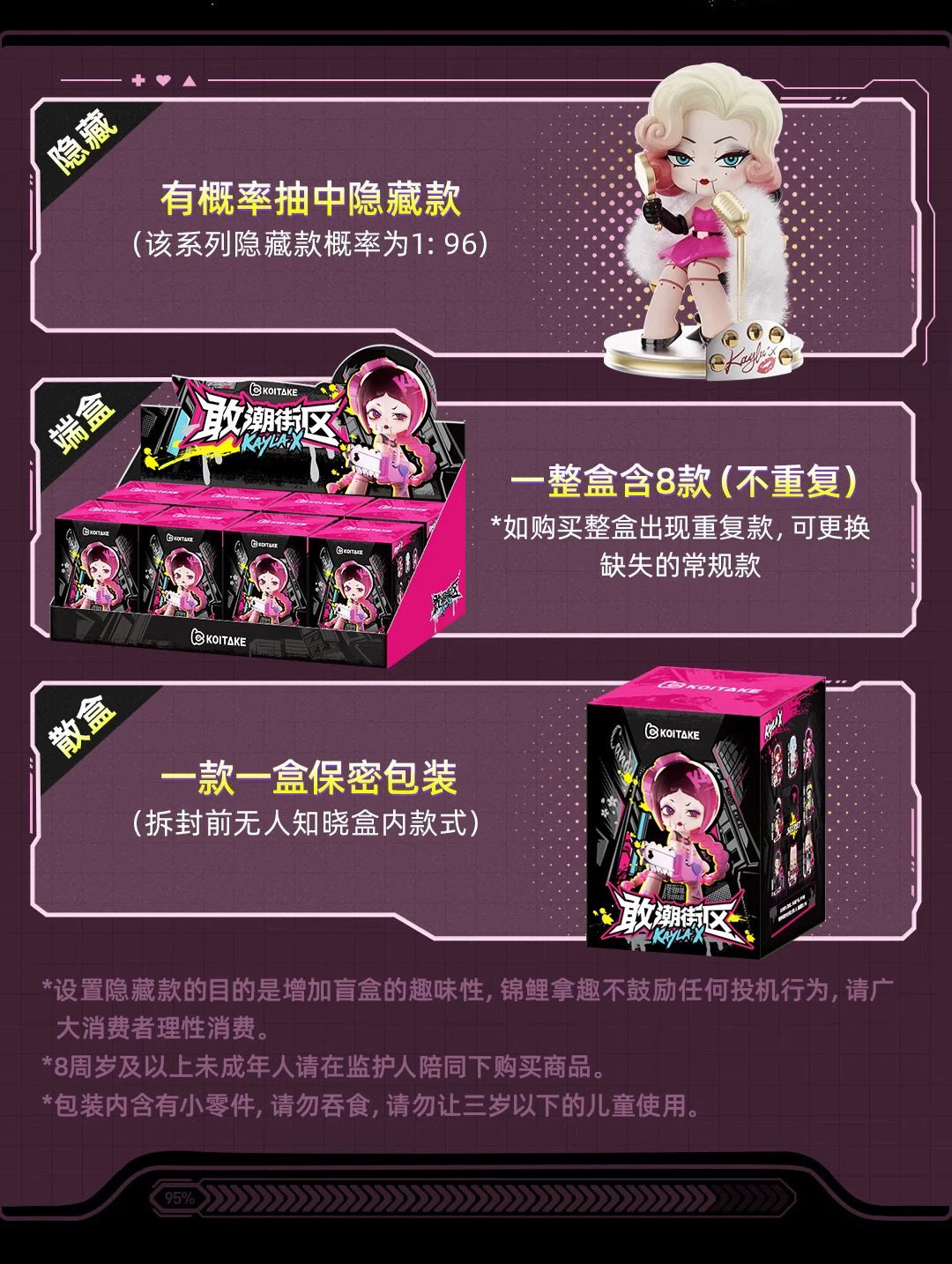 KAYLA-x·K-ZONE Blind Box Series Figures