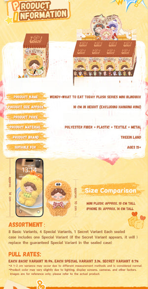 Wendy-what to eat today Series Plush Blind Box