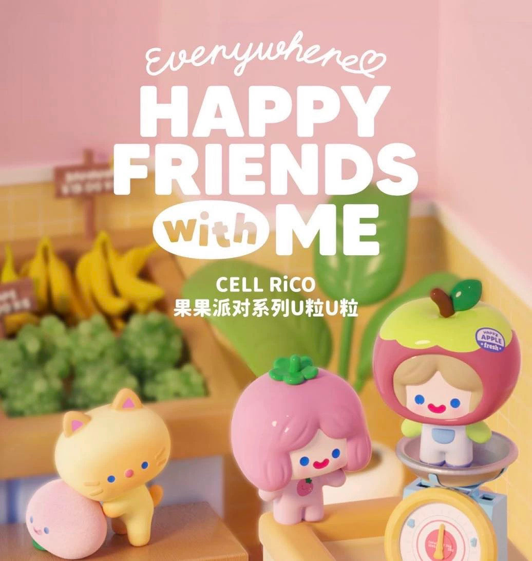 RiCO - HAPPY FRIENDS with ME everywhere - in the FRUIT BASKET BLIND BOX Series Figures