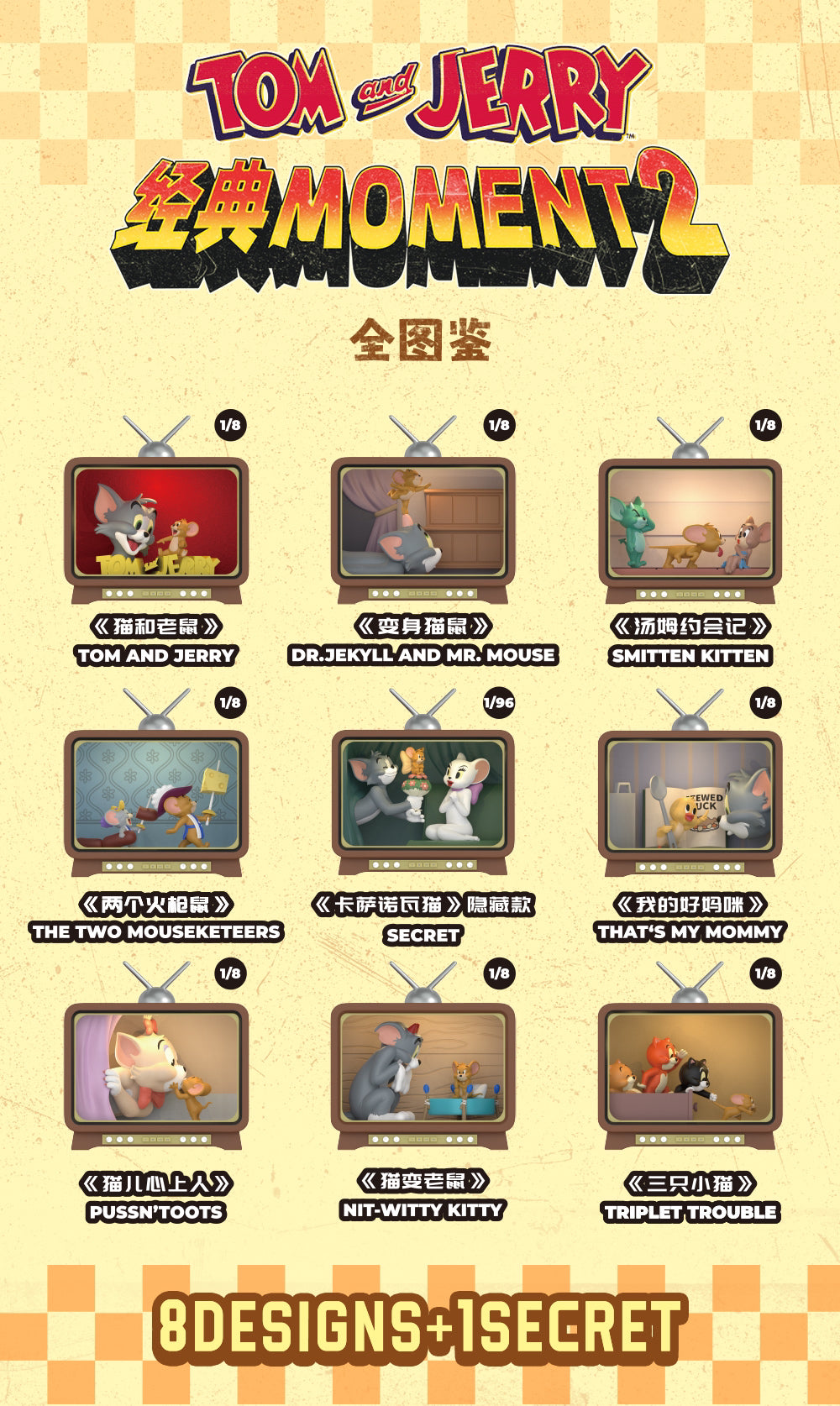 TOM and JERRY CLASSIC MOMENT 2 Blind Box Series Figures