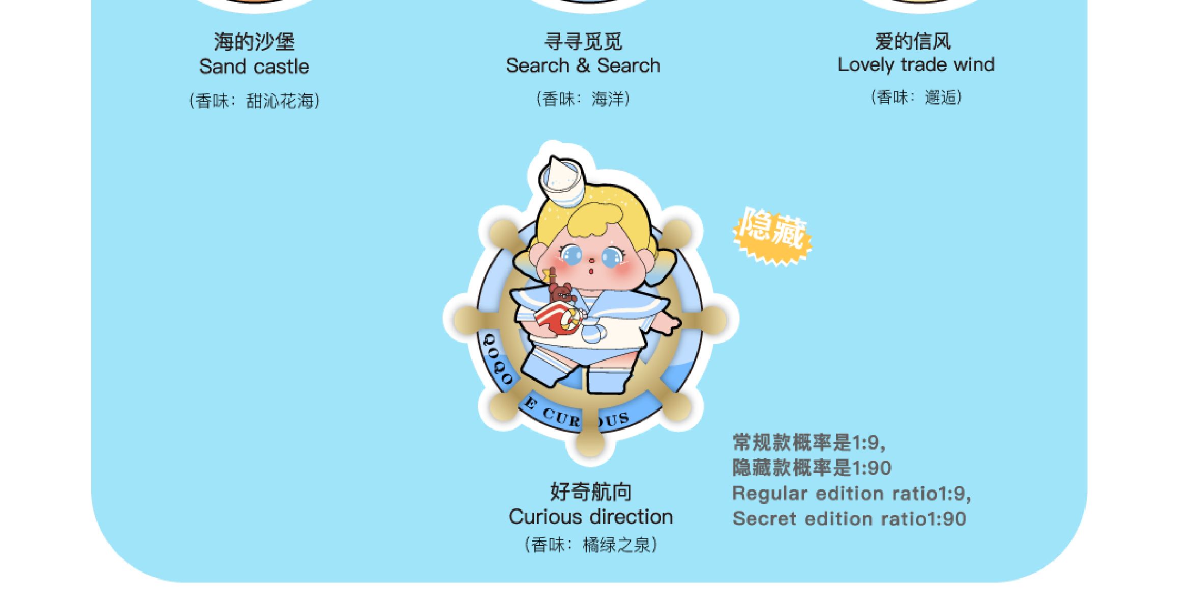 QOQO TO SEA with you Fragrance Series Blind Box Figures