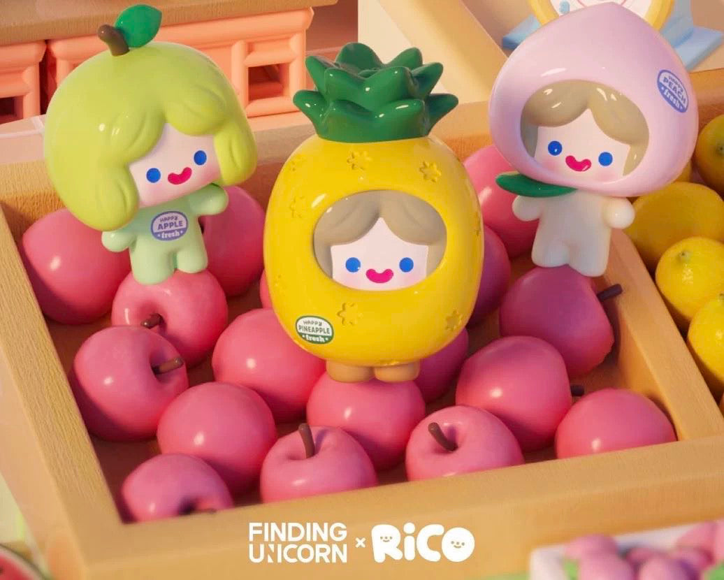 RiCO - HAPPY FRIENDS with ME everywhere - in the FRUIT BASKET BLIND BOX Series Figures