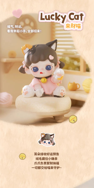 Zoraa Meow Cat Face mini BLIND BOX Series Figures